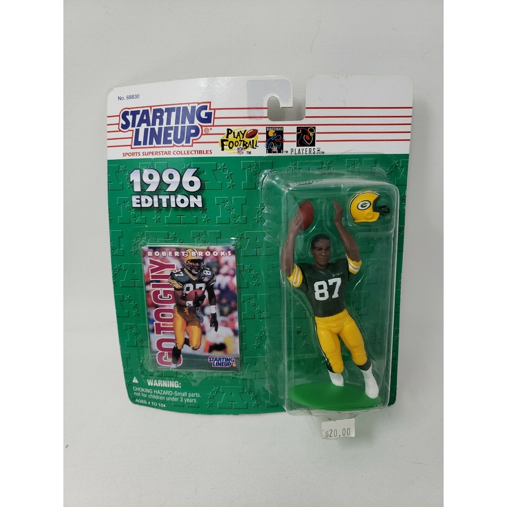 Robert Brooks  Green Bay Packers 1996 Starting Lineup NFL action figure NIB Pack